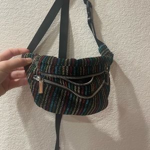 Rainbow striped Fanny pack